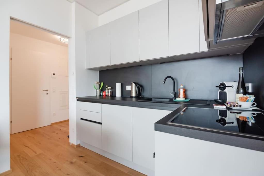 Ferienwohnung Hoch Hinaus, Neu Und Stilvoll Mit Pool Am Dach Wien Exterior foto